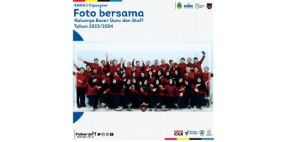 FOTO BERSAMA KELUARGA BESAR SMKN 1 CIPONGKOR